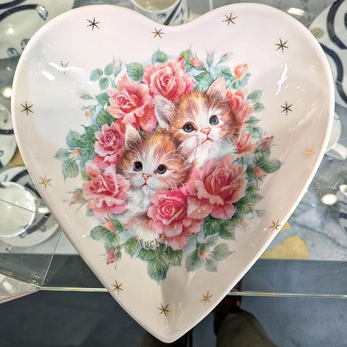 Kitty Fuck-Knuckles Large Heart Bowl