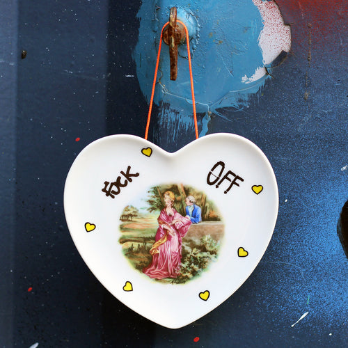 Fuck Off Hanging Heart