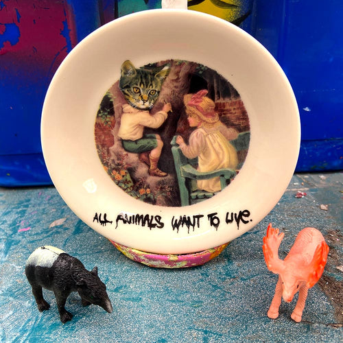 All Animals Want to Live Trinket Dish