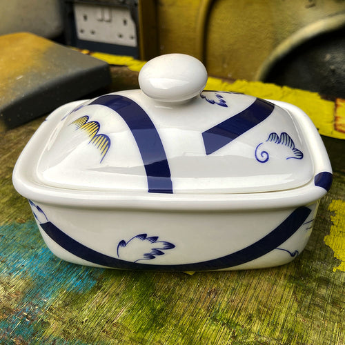 Blue Arch Butter Dish