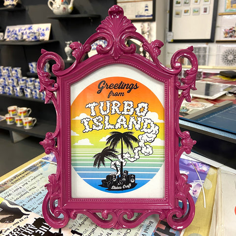 Greetings from Turbo Island A3 Print