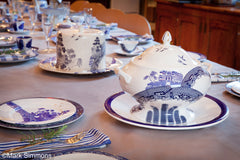 Deconstructed Willow Pattern Square Plate